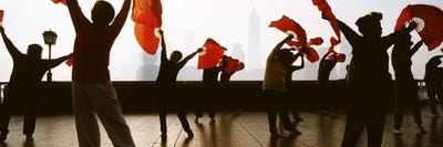 Morning Exercise, The Bund (Waitan), Shanghai, China by Panoramic Images canvas print