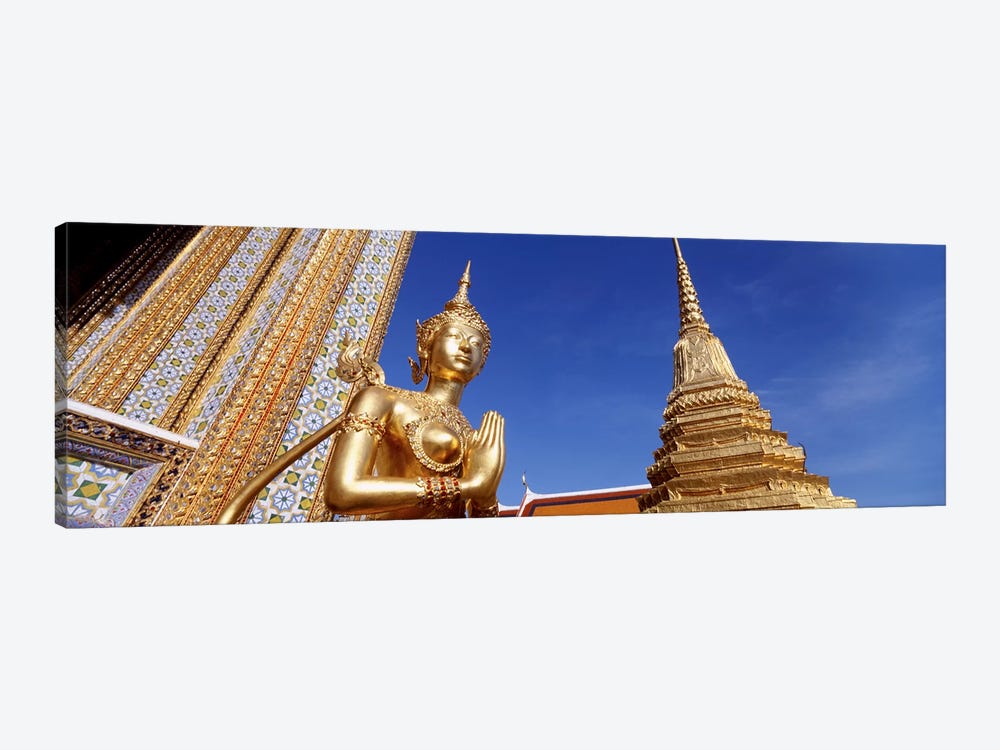 Low angle view of a statueWat Phra Kaeo, Grand Palace, Bangkok, Thailand by Panoramic Images 1-piece Canvas Print