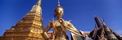 Low angle view of a statueWat Phra Kaeo, Grand Palace, Bangkok, Thailand by Panoramic Images acrylic art print