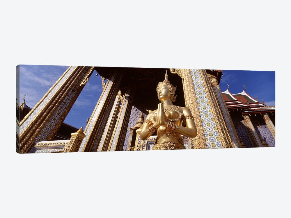 Low angle view of a statueWat Phra Kaeo, Grand Palace, Bangkok, Thailand by Panoramic Images 1-piece Canvas Artwork