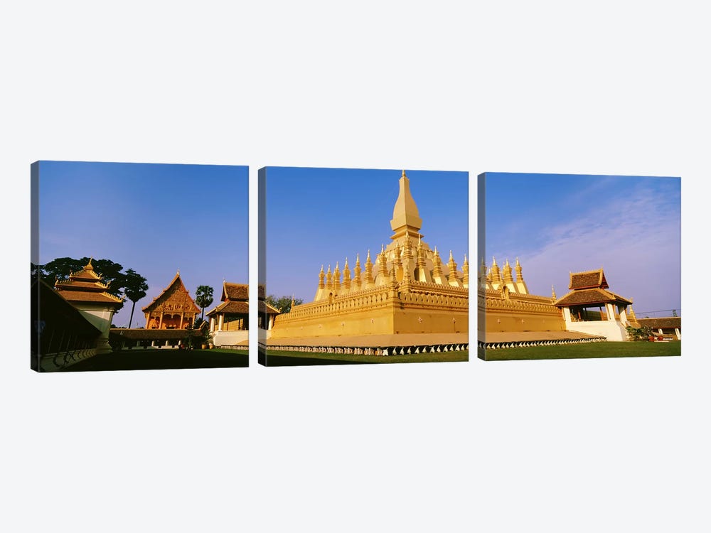 Pha That Luang TempleVientiane, Laos by Panoramic Images 3-piece Art Print