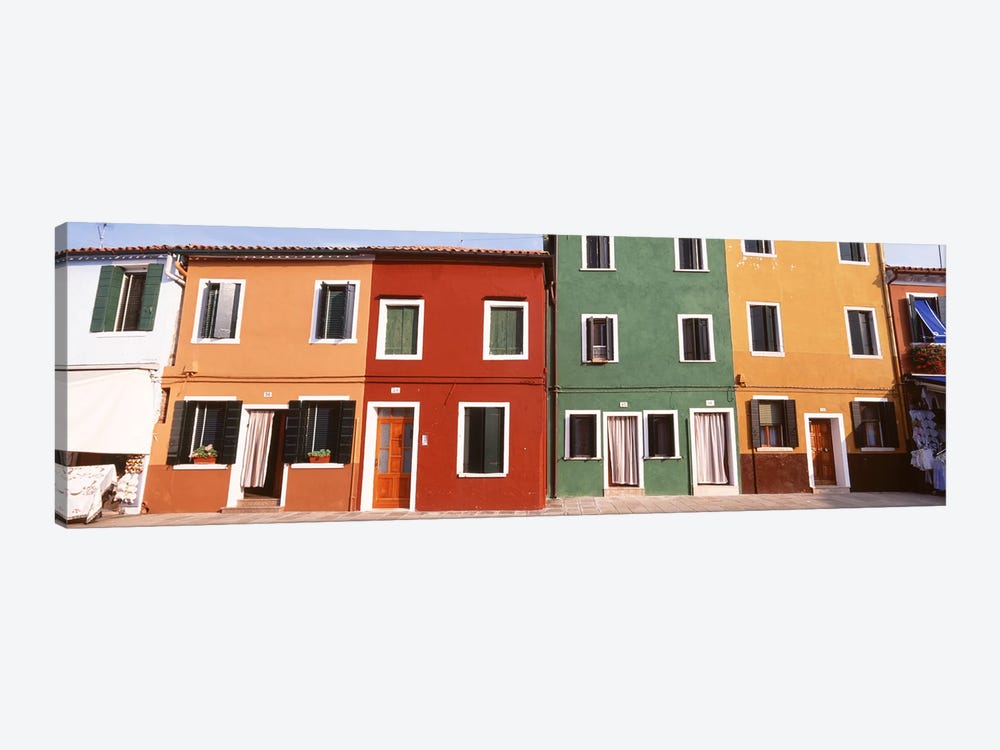 Richly Colored Buildings, Burano, Venetian Lagoon, Italy by Panoramic Images 1-piece Art Print