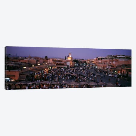 Jamaa el Fna At Night, Marrakech, Morocco Canvas Print #PIM4384} by Panoramic Images Art Print