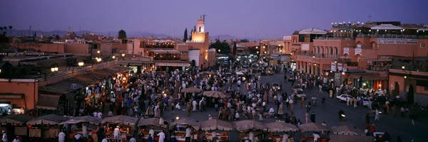 Marrakesh: Jamaa el Fna At Night, Marrakech, Morocco by Panoramic Images