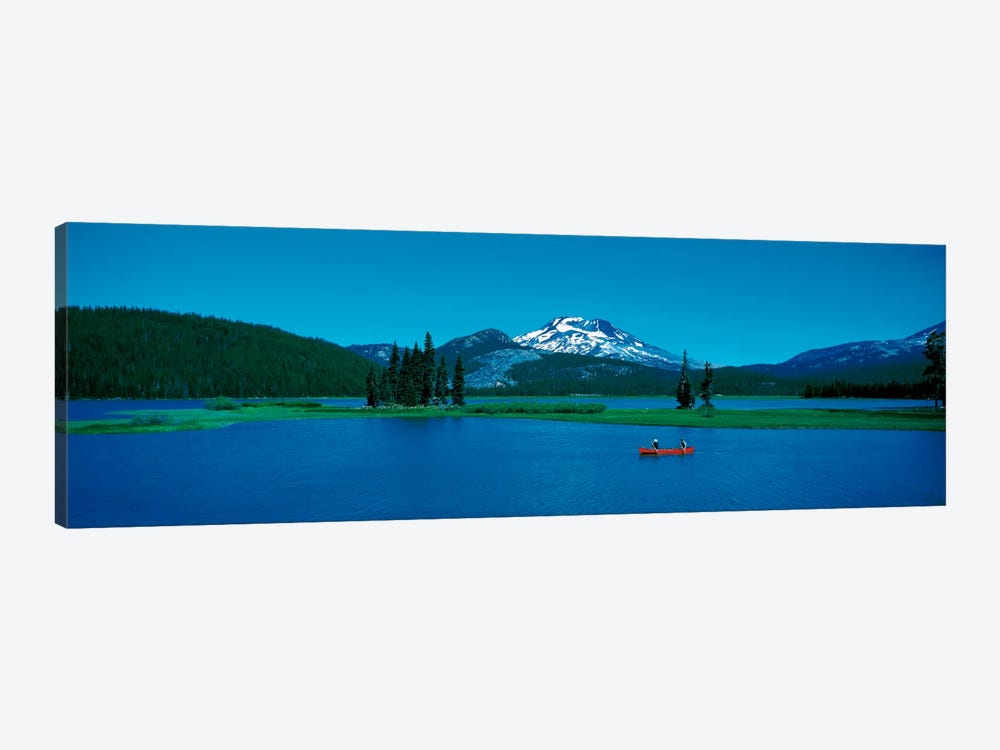 South Sister canoeing Sparks Lake OR USA by Panoramic Images 1-piece Canvas Art