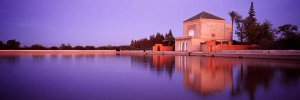 Marrakesh: Pavillon de la Menara, Menara Gardens, Marrakech, Morocco by Panoramic Images