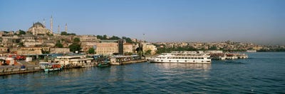 Buildings at the waterfront, Istanbul, Turkey by Panoramic Images multi panel art