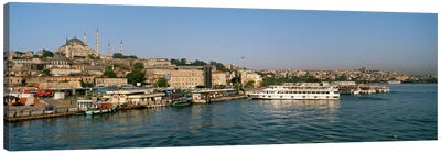 Buildings at the waterfront, Istanbul, Turkey Canvas Art Print - Turkey Art
