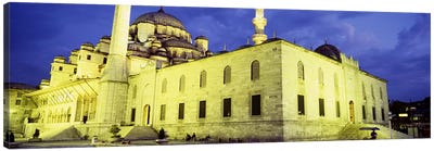 Yeni Mosque, Istanbul, Turkey Canvas Art Print - Panoramic & Horizontal Wall Art