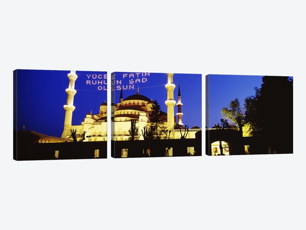 Blue Mosque, Istanbul, Turkey by Panoramic Images 3-piece Canvas Art Print