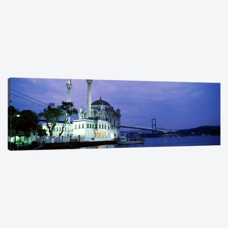 Ortakoy Mosque, Istanbul, Turkey Canvas Print #PIM4401} by Panoramic Images Canvas Art Print