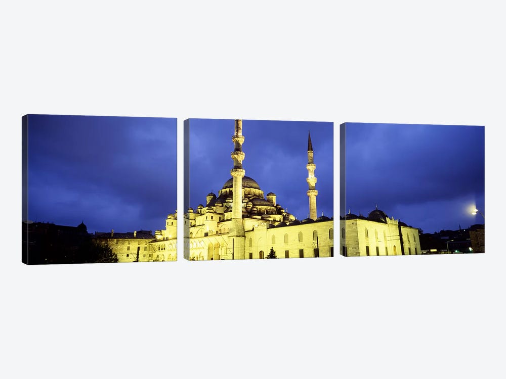 Yeni Mosque, Istanbul, Turkey #2 by Panoramic Images 3-piece Canvas Art Print