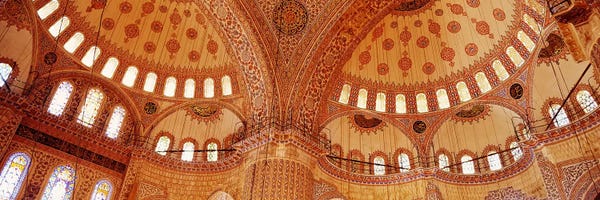 Middle Eastern Décor: Interior, Blue Mosque, Istanbul, Turkey by Panoramic Images
