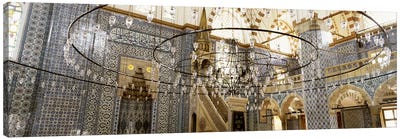 Interiors of a mosque, Rustem Pasa Mosque, Istanbul, Turkey Canvas Art Print - Istanbul Art