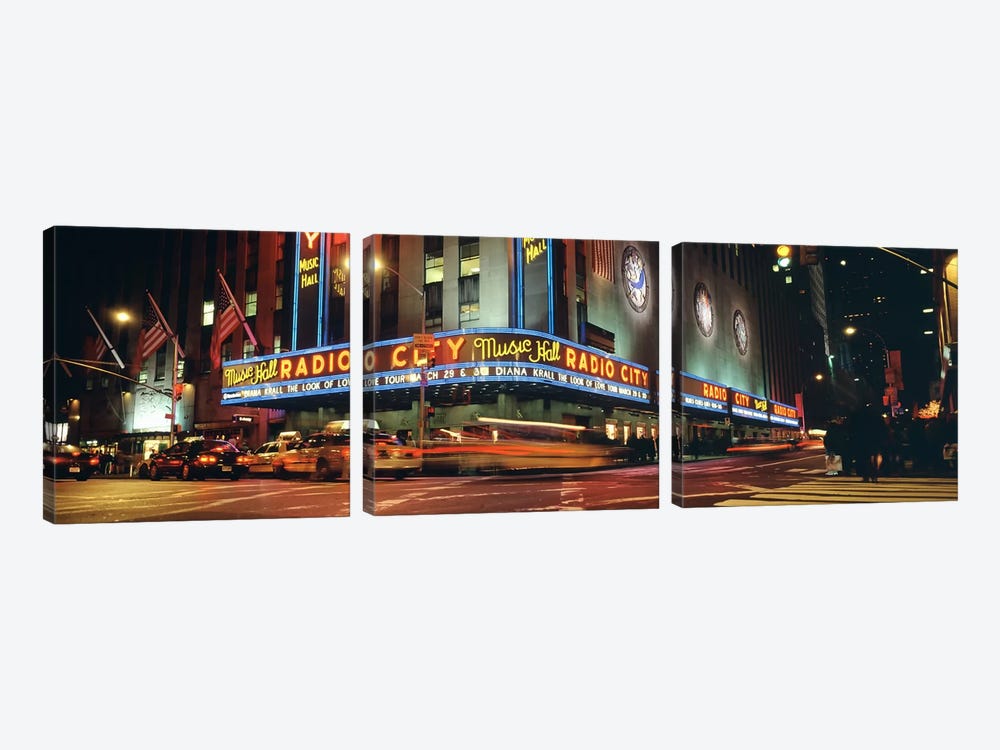 Manhattan, Radio City Music Hall, NYC, New York City, New York State, USA by Panoramic Images 3-piece Art Print