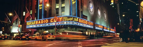 Manhattan: Manhattan, Radio City Music Hall, NYC, New York City, New York State, USA by Panoramic Images