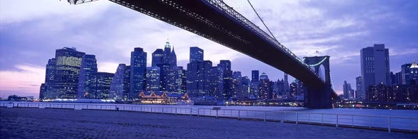 Brooklyn Bridge: Brooklyn Bridge, NYC, New York City, New York State, USA #2 by Panoramic Images