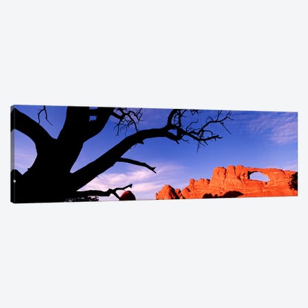 Skyline Arch At Sunset, Arches National Park, Grand County, Utah, USA Canvas Print #PIM4409} by Panoramic Images Art Print