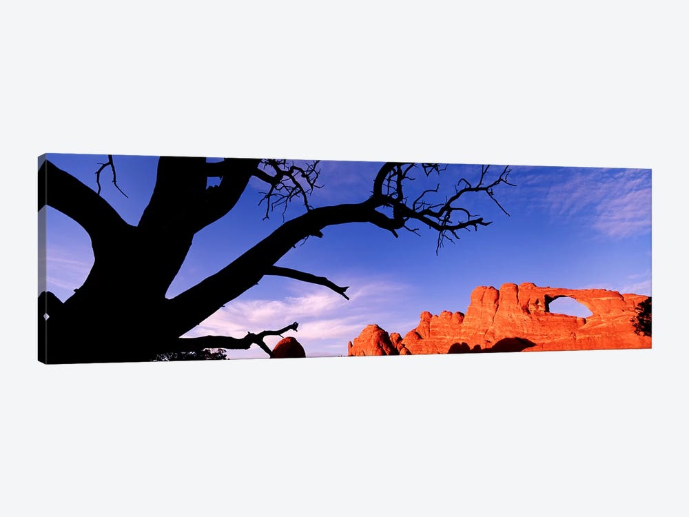Skyline Arch At Sunset, Arches National Park, Grand County, Utah, USA by Panoramic Images 1-piece Canvas Wall Art