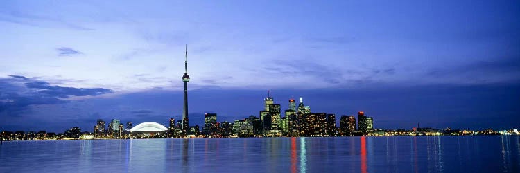 Downtown Skyline At Dusk, Toronto, Ontario, Canada
