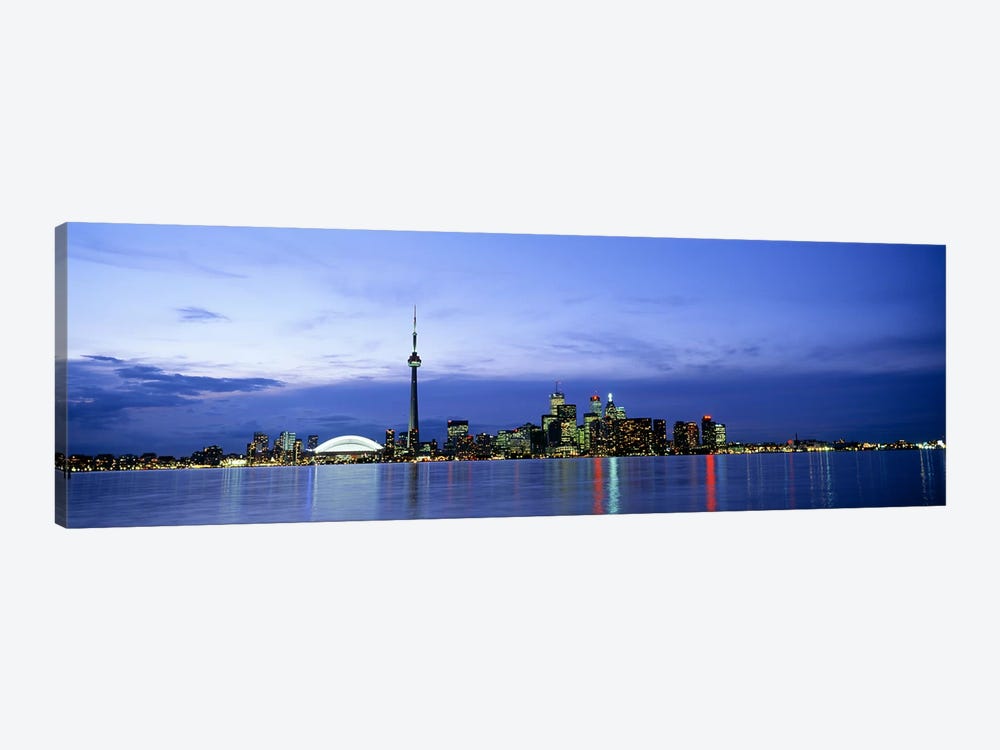 Downtown Skyline At Dusk, Toronto, Ontario, Canada by Panoramic Images 1-piece Canvas Art
