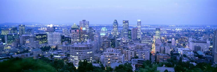 Downtown Skyline At Dusk, Montreal, Quebec, Canada by Panoramic Images wall art