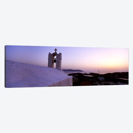 Bell tower on a building, Ios, Cyclades Islands, Greece Canvas Print #PIM4424} by Panoramic Images Canvas Art