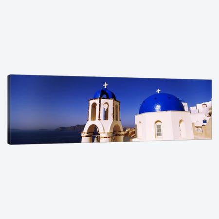 Church with sea in the background, Santorini, Cyclades Islands, Greece Canvas Print #PIM4429} by Panoramic Images Canvas Print