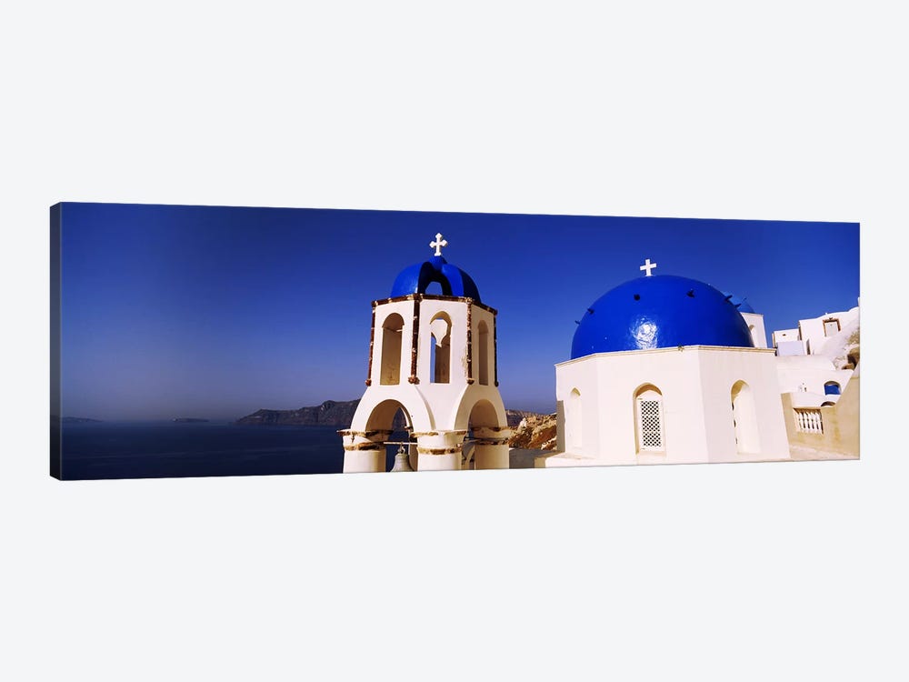 Church with sea in the background, Santorini, Cyclades Islands, Greece by Panoramic Images 1-piece Canvas Artwork