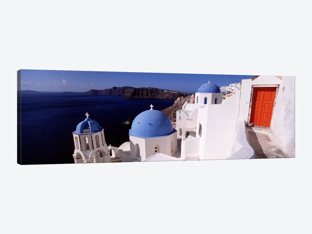 Church in a city, Santorini, Cyclades Islands, Greece by Panoramic Images 1-piece Art Print