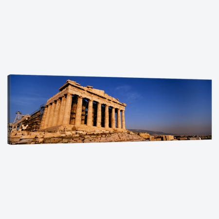 Ruins of a temple, Parthenon, Athens, Greece Canvas Print #PIM4434} by Panoramic Images Canvas Art Print