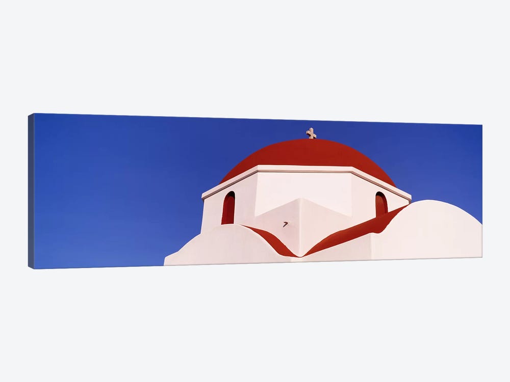 Low angle view of a church, Mykonos, Cyclades Islands, Greece by Panoramic Images 1-piece Canvas Wall Art