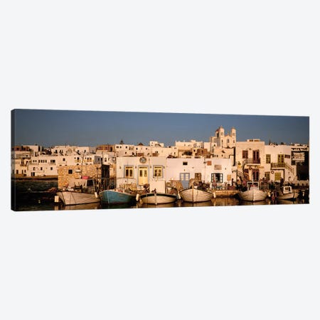 Docked Vessels, Naousa Harbour, Paros, Cyclades, Greece Canvas Print #PIM4471} by Panoramic Images Canvas Art