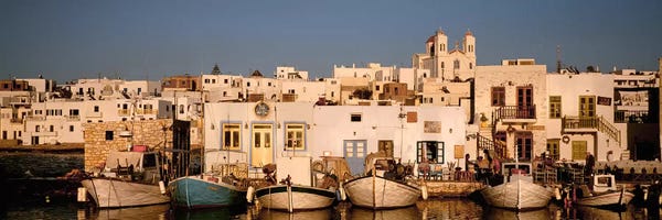 Cyclades: Docked Vessels, Naousa Harbour, Paros, Cyclades, Greece by Panoramic Images
