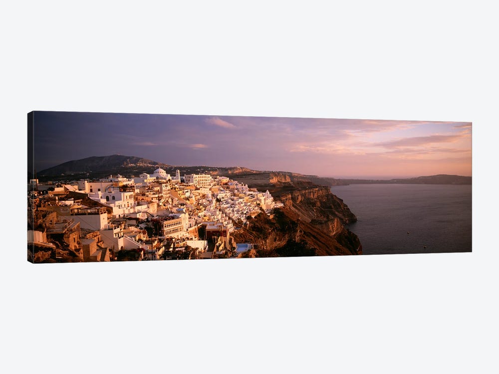 High-Angle View Of Fira, Santorini, Cyclades, Greece by Panoramic Images 1-piece Canvas Print
