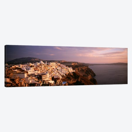 High-Angle View Of Fira, Santorini, Cyclades, Greece Canvas Print #PIM4473} by Panoramic Images Canvas Wall Art