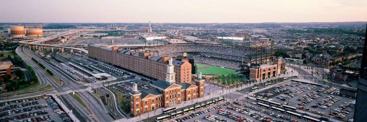 Aerial view of a baseball field, Baltimore, Maryland, USA