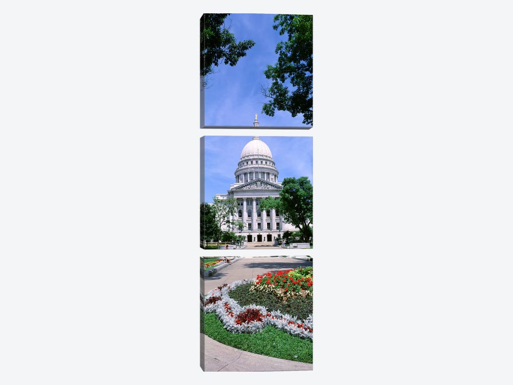 USA, Wisconsin, Madison, State Capital Building by Panoramic Images 3-piece Art Print