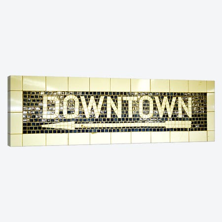 USANew York City, subway sign Canvas Print #PIM4489} by Panoramic Images Canvas Art Print