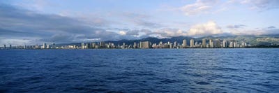 Buildings at the waterfront, Honolulu, Oahu, Hawaii, USA #2 by Panoramic Images multi panel art