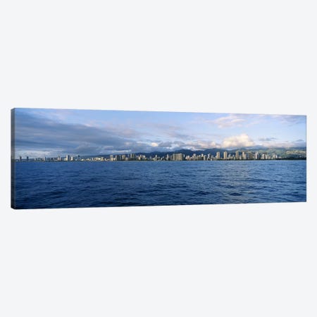 Buildings at the waterfront, Honolulu, Oahu, Hawaii, USA #2 Canvas Print #PIM4493} by Panoramic Images Canvas Artwork