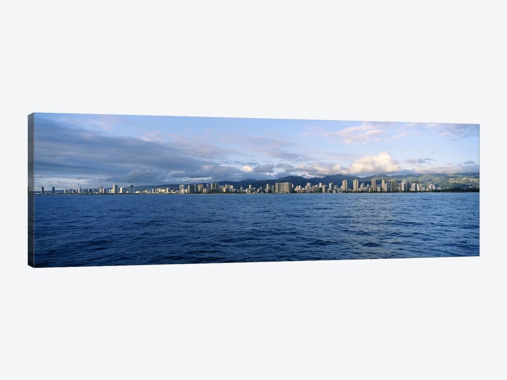 Buildings at the waterfront, Honolulu, Oahu, Hawaii, USA #2 by Panoramic Images 1-piece Canvas Print