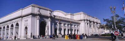USA, Washington DC, Tourists walking in front of Union Station by Panoramic Images multi panel art