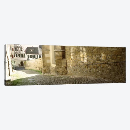 Cobblestone Street, Altstadt, Tubingen, Baden-Wurttemberg, Germany Canvas Print #PIM4503} by Panoramic Images Canvas Wall Art