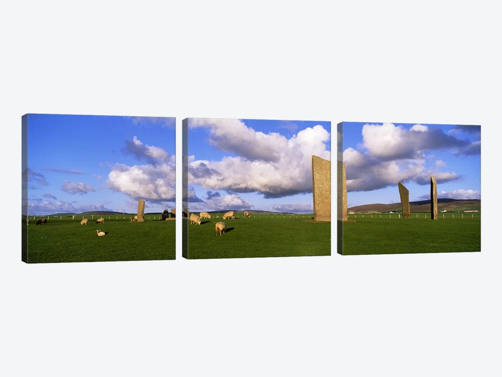 Stones Of Stenness, Orkney Islands, Scotland, United Kingdom by Panoramic Images 3-piece Canvas Art Print