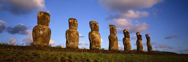 Ancient Wonders: Ahu Akivi, Rapa Nui (Easter Island), Valparaiso Region, Chile by Panoramic Images