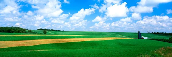 Wisconsin: Cloudy Country Ladnscape, Wisconsin, USA by Panoramic Images