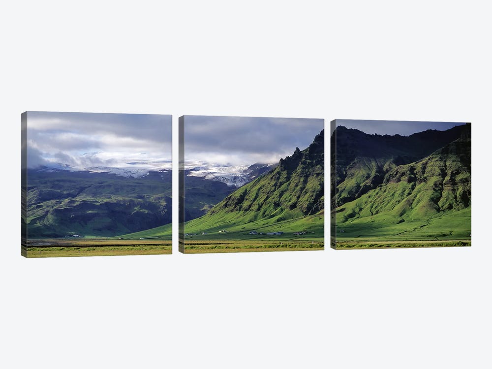 Mountain Valley Landscape, South Coast, Iceland by Panoramic Images 3-piece Canvas Art