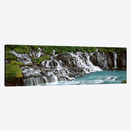 Hraunfossar, Iceland Canvas Print #PIM4537} by Panoramic Images Canvas Art