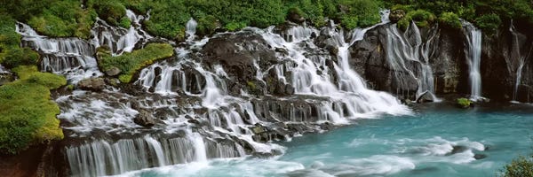Waterfalls: Hraunfossar, Iceland by Panoramic Images